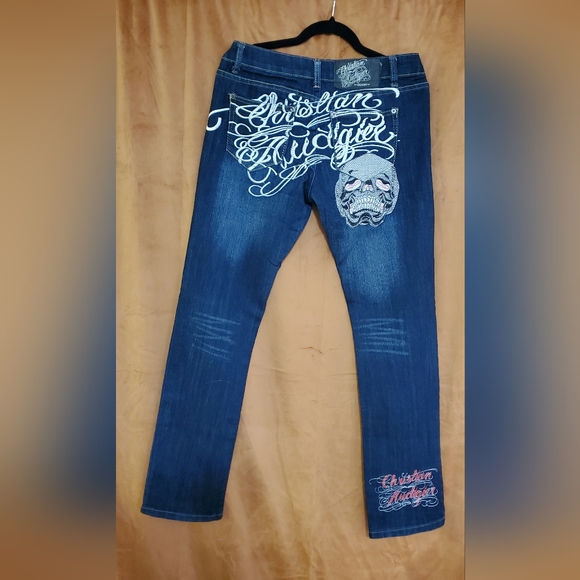 Vintage 🦄 RARE Christian Audigier jeans - Picture 3 of 4